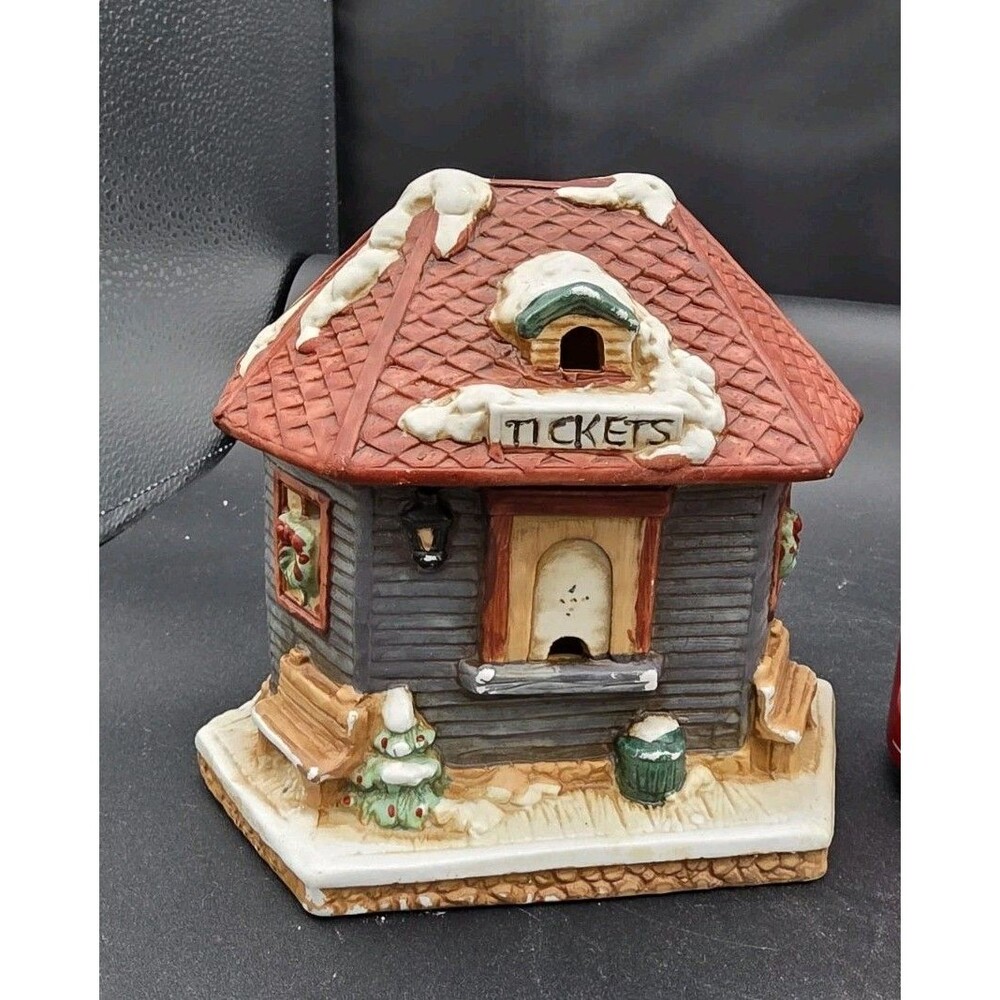 Mervyns 1992 Village Square Ticket Booth Christmas Village